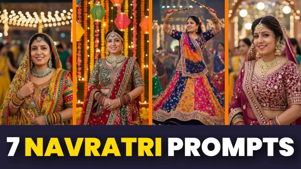 Gemini AI Photo Editing 7 Prompts to Create Stunning Dandiya and Garba Look