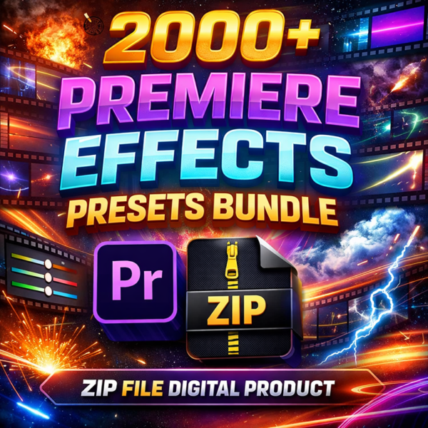 2000 Premier Presets 2000+ Premiere Pro Effects Presets Bundle
