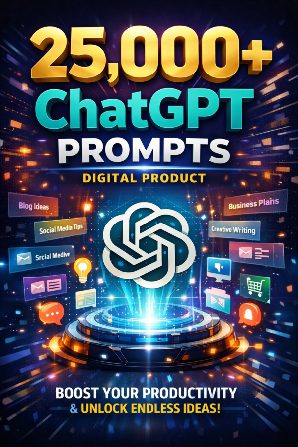 The Ultimate 25,000+ ChatGPT Prompts Bundle - AI Content Toolkit